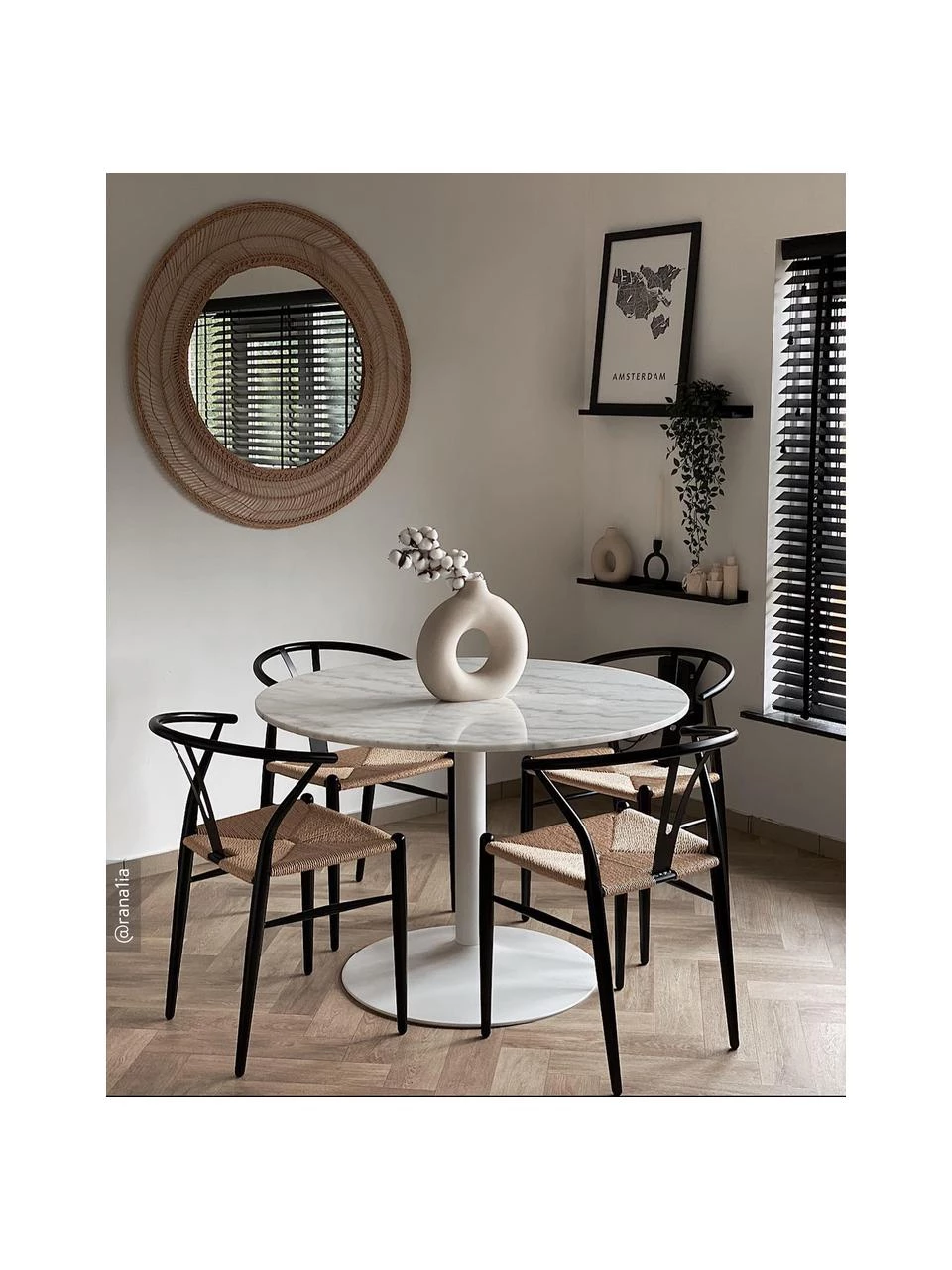 Westwing Collection Runder Esstisch Karla in Marmoroptik, Ø 90 cm, Ø 90 x H 75 cm 4 Westwing Collection Runder Esstisch Karla in Marmoroptik, Ø 90 cm, Ø 90 x H 75 cm – Bild 2