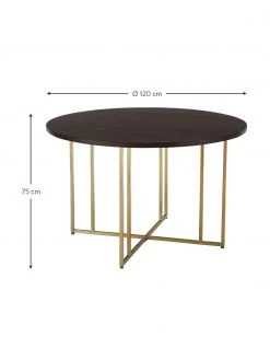 Westwing Collection Runder Esstisch Luca aus Mangoholz, in verschiedenen Größen, Ø 120 x H 75 cm -Esszimmer Verkäufe Runder Esstisch Luca aus Mangoholz in verschiedenen Grossen 9