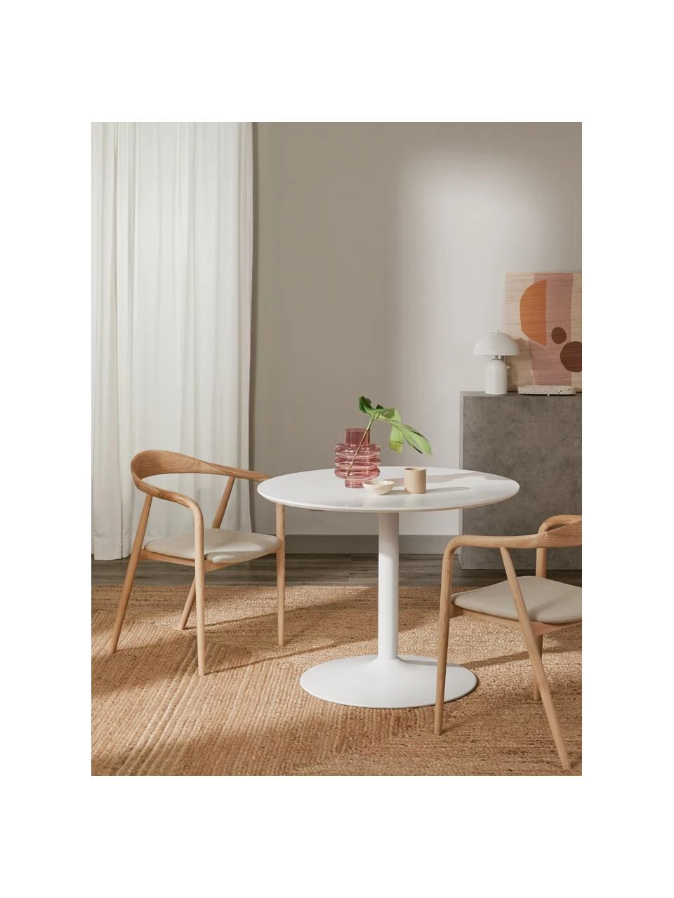 Westwing Collection Runder Esstisch Menorca, Ø 100 cm, Ø 100 x H 75 cm 4 Westwing Collection Runder Esstisch Menorca, Ø 100 cm, Ø 100 x H 75 cm – Bild 2