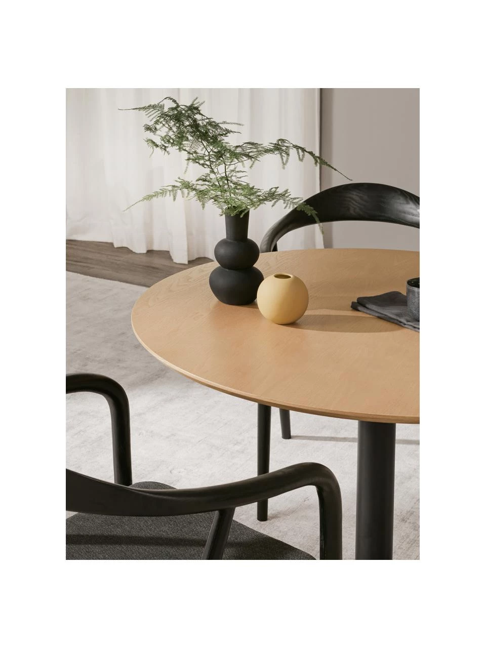 Westwing Collection Runder Esstisch Menorca mit Eschenholzfurnier, Ø 100 cm, Ø 100 x H 75 cm 5 Westwing Collection Runder Esstisch Menorca mit Eschenholzfurnier, Ø 100 cm, Ø 100 x H 75 cm – Bild 3