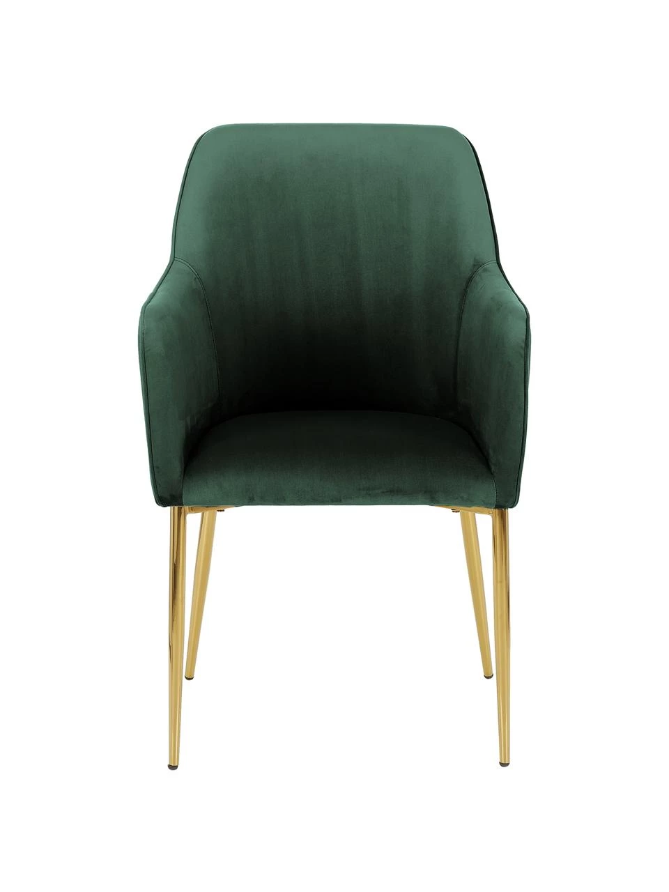 Westwing Collection Samt-Armlehnstuhl Ava in Dunklegrün, B 57 x T 63 cm 6 Westwing Collection Samt-Armlehnstuhl Ava in Dunklegrün, B 57 x T 63 cm – Bild 4