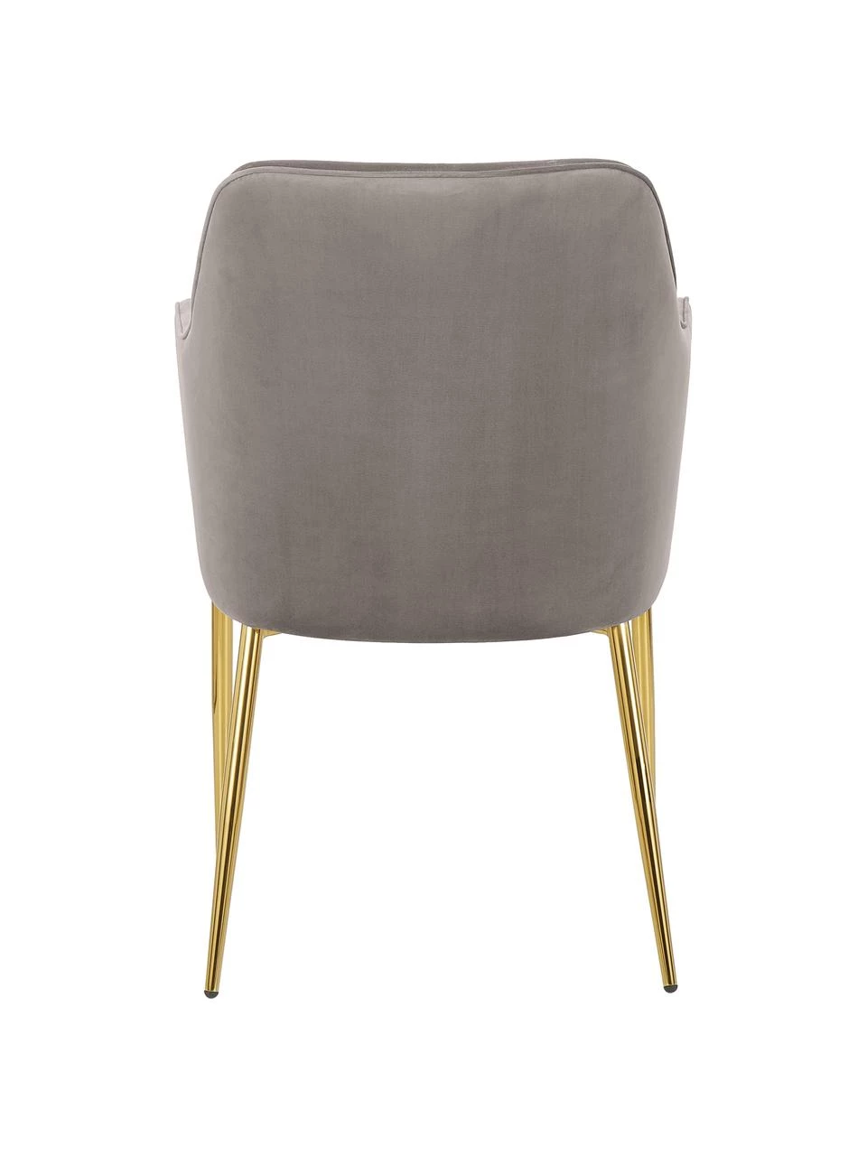 Westwing Collection Samt-Armlehnstuhl Ava in Taupe, B 57 x T 63 cm 8 Westwing Collection Samt-Armlehnstuhl Ava in Taupe, B 57 x T 63 cm – Bild 6