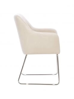 Westwing Collection Samt-Armlehnstuhl Isla in Cremeweiß, B 60 x T 62 cm 12 Westwing Collection Samt-Armlehnstuhl Isla in Cremeweiß, B 60 x T 62 cm -Esszimmer Verkäufe Samt Armlehnstuhl Isla in Cremeweiss 10