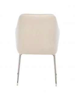 Westwing Collection Samt-Armlehnstuhl Isla in Cremeweiß, B 60 x T 62 cm 13 Westwing Collection Samt-Armlehnstuhl Isla in Cremeweiß, B 60 x T 62 cm -Esszimmer Verkäufe Samt Armlehnstuhl Isla in Cremeweiss 11