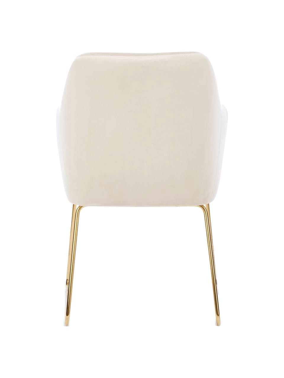 Westwing Collection Samt-Armlehnstuhl Isla in Cremeweiß, B 58 x T 62 cm 8 Westwing Collection Samt-Armlehnstuhl Isla in Cremeweiß, B 58 x T 62 cm – Bild 6