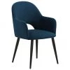 Westwing Collection Samt-Armlehnstuhl Rachel in Blau, B 56 x T 70 cm 2 Westwing Collection Samt-Armlehnstuhl Rachel in Blau, B 56 x T 70 cm -Esszimmer Verkäufe Samt Armlehnstuhl Rachel in Blau