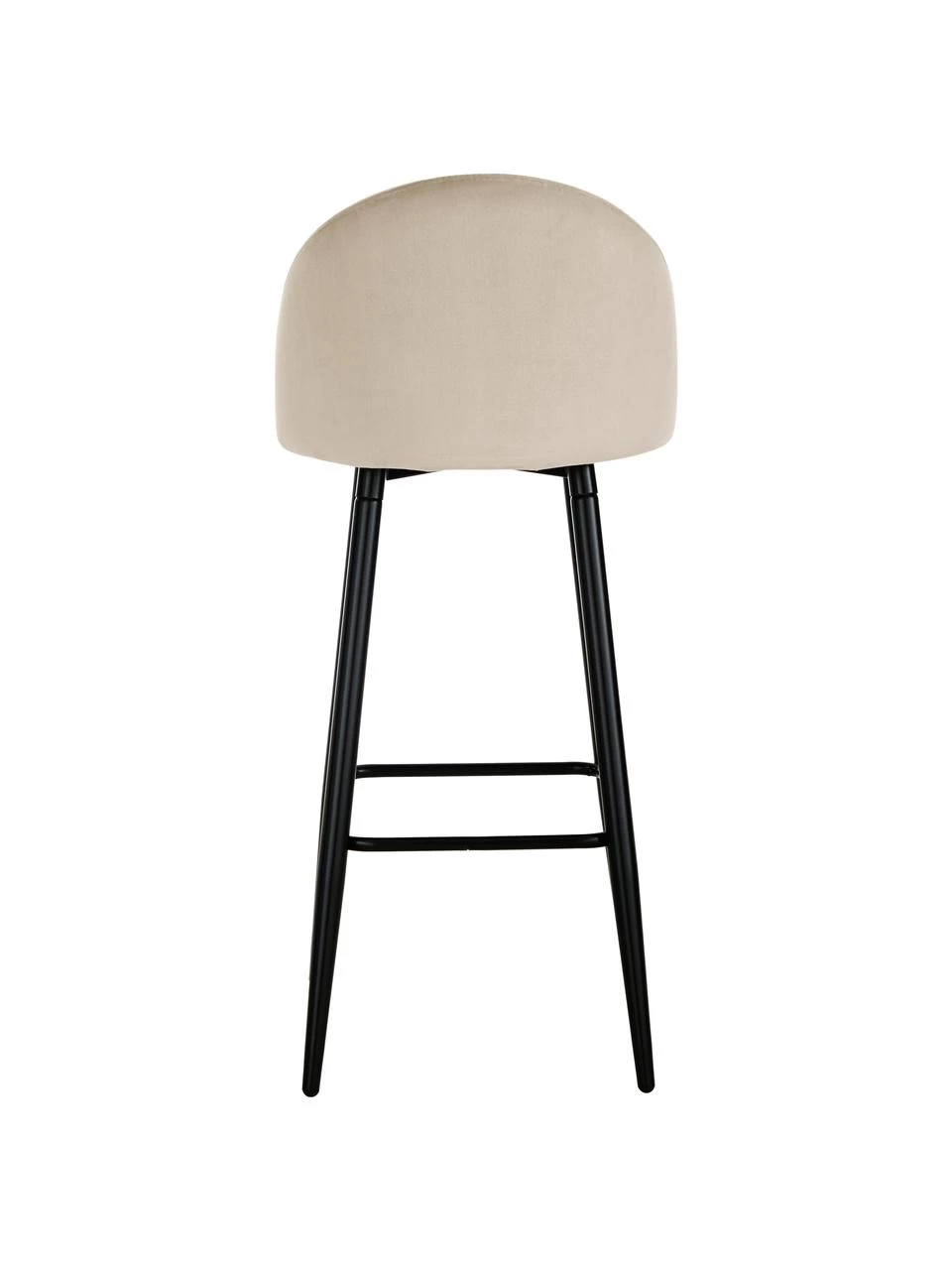 Westwing Collection Samt-Barstuhl Amy in Cremeweiß, B 45 x H 103 cm 8 Westwing Collection Samt-Barstuhl Amy in Cremeweiß, B 45 x H 103 cm – Bild 6