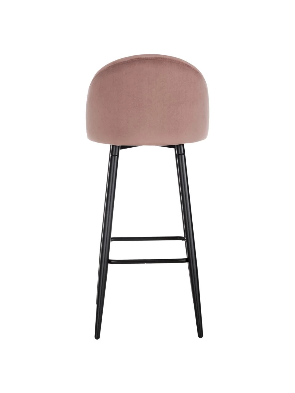 Westwing Collection Samt-Barstuhl Amy in Rosa, B 45 x H 103 cm 8 Westwing Collection Samt-Barstuhl Amy in Rosa, B 45 x H 103 cm – Bild 6