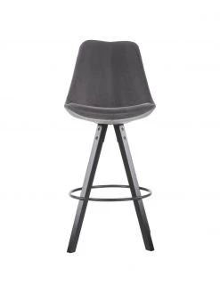 Samt-Barstühle Dima in Grau, 2 Stück, B 49 x H 112 cm 10 Samt-Barstühle Dima in Grau, 2 Stück, B 49 x H 112 cm -Esszimmer Verkäufe Samt Barstuhle Dima in Grau 2 Stuck 2