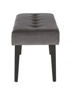 Samt-Polsterbank Glory in Dunkelgrau, B 95 x H 45 cm -Esszimmer Verkäufe Samt Polsterbank Glory in Dunkelgrau 4