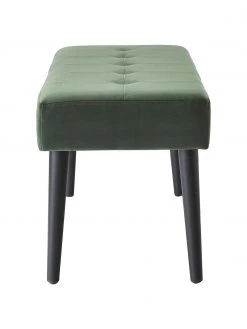 Samt-Polsterbank Glory in Dunkelgr&uuml;n, B 95 x H 45 cm -Esszimmer Verkäufe Samt Polsterbank Glory in Dunkelgrun 4