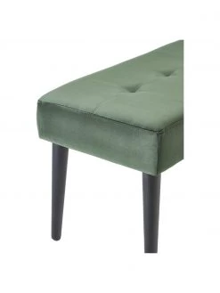 Samt-Polsterbank Glory in Dunkelgr&uuml;n, B 95 x H 45 cm -Esszimmer Verkäufe Samt Polsterbank Glory in Dunkelgrun 5