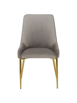 Westwing Collection Samt-Polsterstuhl Ava in Taupe, B 53 x T 60 cm 11 Westwing Collection Samt-Polsterstuhl Ava in Taupe, B 53 x T 60 cm -Esszimmer Verkäufe Samt Polsterstuhl Ava in Taupe 3