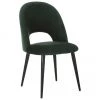 Westwing Collection Samt-Polsterstuhl Rachel in Dunkelgrün, B 53 x T 57 cm -Esszimmer Verkäufe Samt Polsterstuhl Rachel in Dunkelgrun