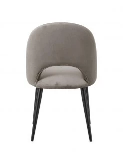 Westwing Collection Samt-Polsterstuhl Rachel in Taupe, B 53 x T 57 cm -Esszimmer Verkäufe Samt Polsterstuhl Rachel in Taupe 5
