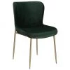Westwing Collection Samt-Polsterstuhl Tess in Grün, B 49 x H 84 cm 1 Westwing Collection Samt-Polsterstuhl Tess in Grün, B 49 x H 84 cm -Esszimmer Verkäufe Samt Polsterstuhl Tess in Grun