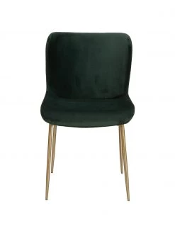 Westwing Collection Samt-Polsterstuhl Tess in Grün, B 49 x H 84 cm -Esszimmer Verkäufe Samt Polsterstuhl Tess in Grun 4