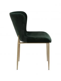 Westwing Collection Samt-Polsterstuhl Tess in Grün, B 49 x H 84 cm -Esszimmer Verkäufe Samt Polsterstuhl Tess in Grun 5