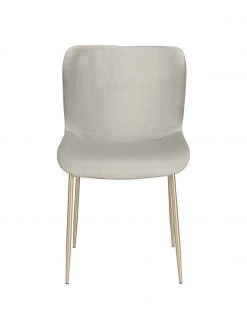 Westwing Collection Samt-Polsterstuhl Tess in Silbergrau, B 49 x H 84 cm 12 Westwing Collection Samt-Polsterstuhl Tess in Silbergrau, B 49 x H 84 cm -Esszimmer Verkäufe Samt Polsterstuhl Tess in Silbergrau 4