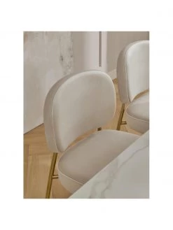 Westwing Collection Samt-Polsterstuhl Viggo, B 49 x T 66 cm 10 Westwing Collection Samt-Polsterstuhl Viggo, B 49 x T 66 cm -Esszimmer Verkäufe Samt Polsterstuhl Viggo 2