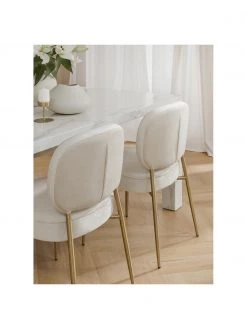 Westwing Collection Samt-Polsterstuhl Viggo, B 49 x T 66 cm 11 Westwing Collection Samt-Polsterstuhl Viggo, B 49 x T 66 cm -Esszimmer Verkäufe Samt Polsterstuhl Viggo 3