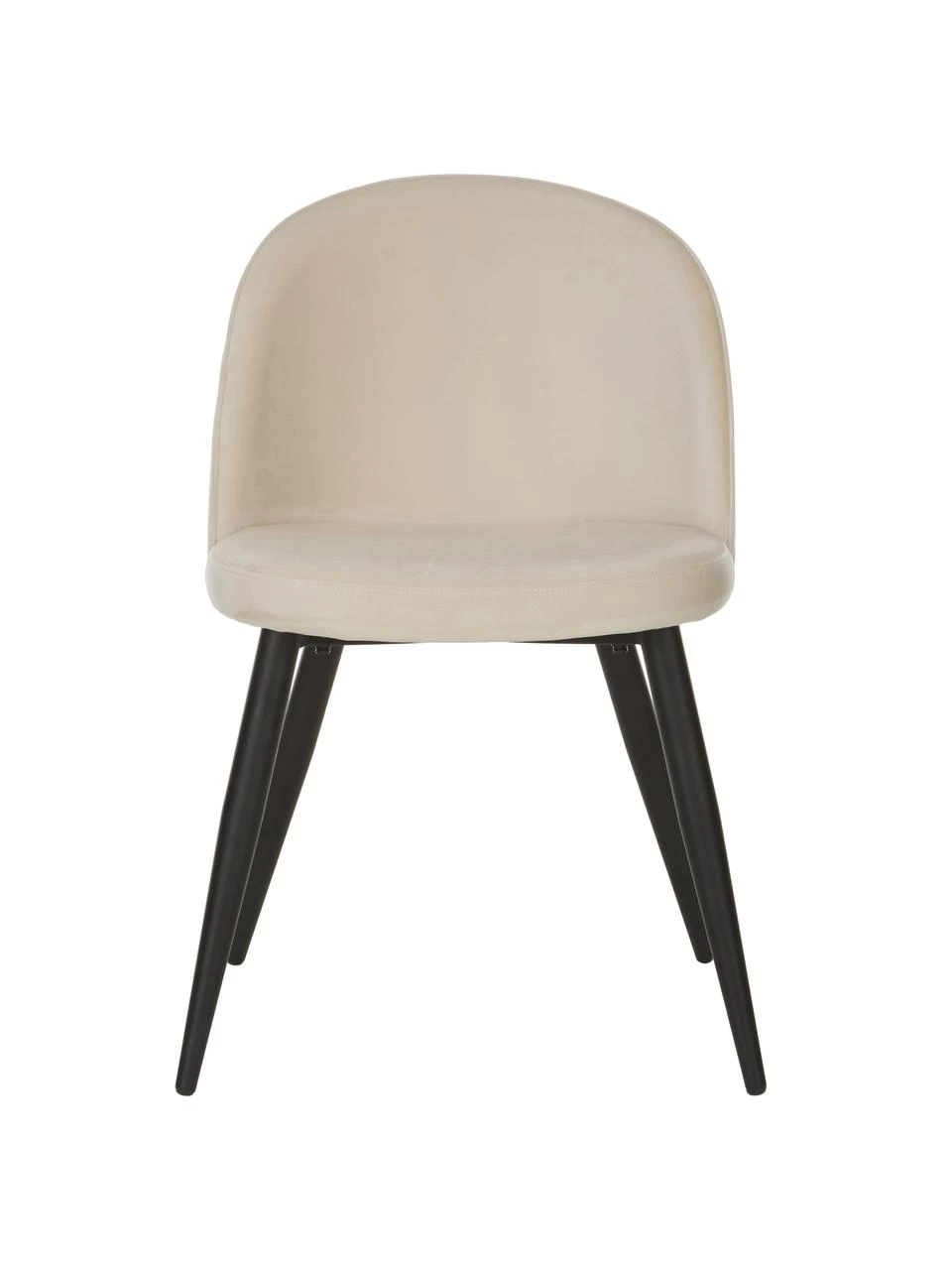 Westwing Collection Samt-Polsterstühle Amy in Cremeweiß, 2 Stück, B 51 x T 55 cm 8 Westwing Collection Samt-Polsterstühle Amy in Cremeweiß, 2 Stück, B 51 x T 55 cm – Bild 6