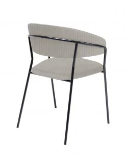 Kare Design Samt-Polsterstühle Belle in Grau, 2 Stück, B 57 x T 54 cm -Esszimmer Verkäufe Samt Polsterstuhle Belle in Grau 2 Stuck 2