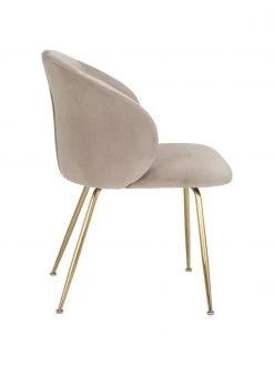 Westwing Collection Samt-Polsterst&uuml;hle Luisa in Taupe, 2 St&uuml;ck, B 59 x T 58 cm -Esszimmer Verkäufe Samt Polsterstuhle Luisa in Taupe 2 Stuck 5