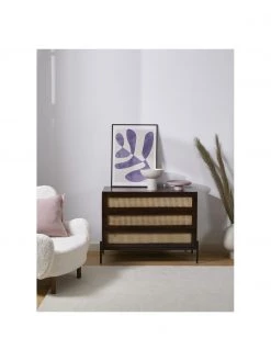 Westwing Collection Schubladenkommode Vienna mit Wiener Geflecht in Dunkelbraun, B 105 x H 78 cm -Esszimmer Verkäufe Schubladenkommode Vienna mit Wiener Geflecht in Dunkelbraun 3