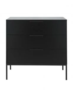 Schwarze Kommode Adam mit Schubladen, B 94 x H 93 cm 11 Schwarze Kommode Adam mit Schubladen, B 94 x H 93 cm -Esszimmer Verkäufe Schwarze Kommode Adam mit Schubladen 3