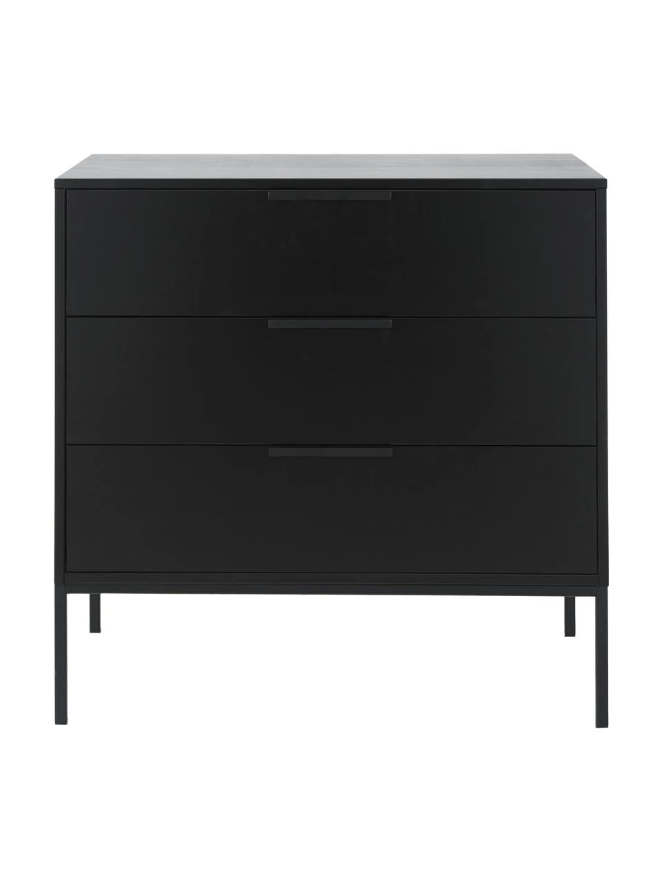 Schwarze Kommode Adam mit Schubladen, B 94 x H 93 cm 6 Schwarze Kommode Adam mit Schubladen, B 94 x H 93 cm – Bild 4