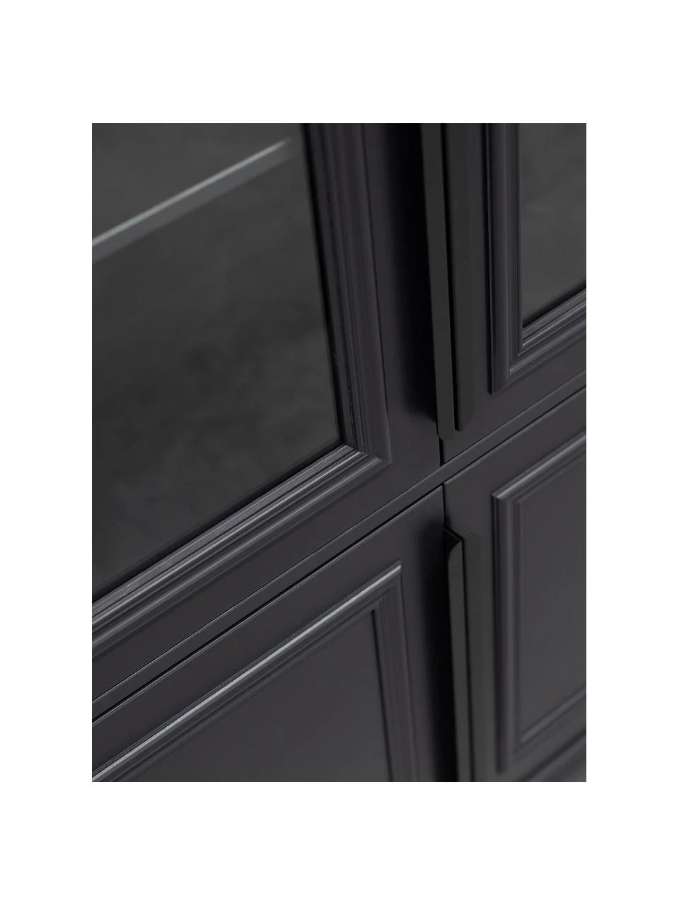 Schwarzer Vitrinenschrank Organize, B 110 x H 215 cm 8 Schwarzer Vitrinenschrank Organize, B 110 x H 215 cm – Bild 6