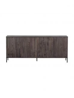 Sideboard Avourio mit geriffelter Front aus Eschenholz, 4-türig, B 200 x H 85 cm 11 Sideboard Avourio mit geriffelter Front aus Eschenholz, 4-türig, B 200 x H 85 cm -Esszimmer Verkäufe Sideboard Avourio mit geriffelter Front aus Eschenholz 4 turig 3