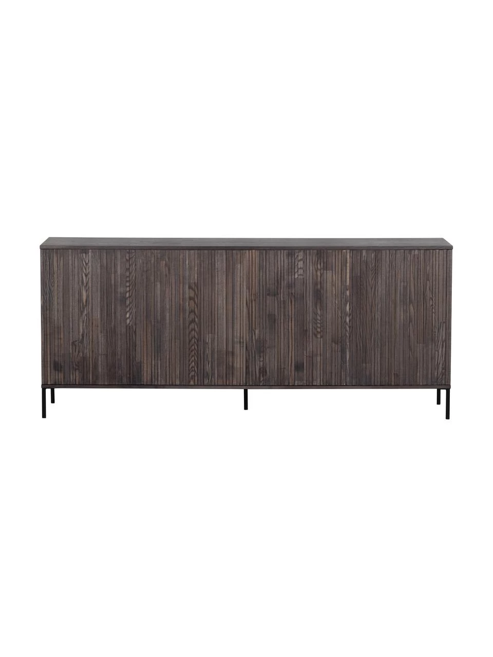 Sideboard Avourio mit geriffelter Front aus Eschenholz, 4-türig, B 200 x H 85 cm 6 Sideboard Avourio mit geriffelter Front aus Eschenholz, 4-türig, B 200 x H 85 cm – Bild 4