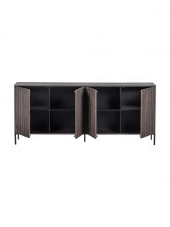 Sideboard Avourio mit geriffelter Front aus Eschenholz, 4-türig, B 200 x H 85 cm 12 Sideboard Avourio mit geriffelter Front aus Eschenholz, 4-türig, B 200 x H 85 cm -Esszimmer Verkäufe Sideboard Avourio mit geriffelter Front aus Eschenholz 4 turig 4