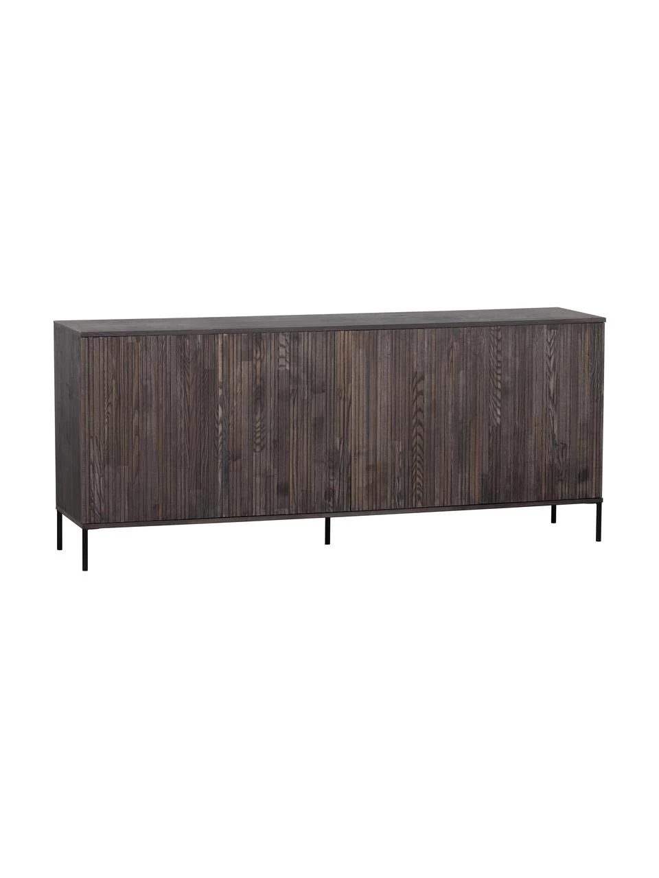 Sideboard Avourio mit geriffelter Front aus Eschenholz, 4-türig, B 200 x H 85 cm 3 Sideboard Avourio mit geriffelter Front aus Eschenholz, 4-türig, B 200 x H 85 cm