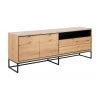 Sideboard Dalarna mit T&uuml;ren und Eichenholzfurnier, B 197 x H 76 cm -Esszimmer Verkäufe Sideboard Dalarna mit Turen und Eichenholzfurnier