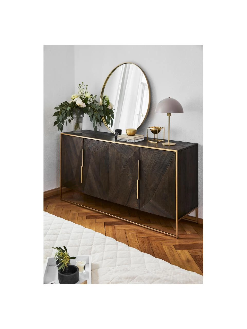 Westwing Collection Sideboard Harry mit Türen aus massivem Mangoholz, B 175 x H 85 cm 4 Westwing Collection Sideboard Harry mit Türen aus massivem Mangoholz, B 175 x H 85 cm – Bild 2