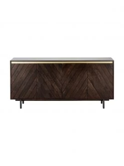 Westwing Collection Sideboard Karl mit T&uuml;ren aus massivem Mangoholz, B 165 x H 61 cm -Esszimmer Verkäufe Sideboard Karl mit Turen aus massivem Mangoholz 3