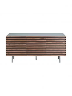 Sideboard Kesia mit T&uuml;ren und Walnussfurnier, B 162 x H 74 cm -Esszimmer Verkäufe Sideboard Kesia mit Turen und Walnussfurnier 3