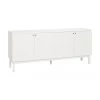 Rowico Sideboard Lewiston mit geriffelter Front in Weiß, B 161 x H 70 cm -Esszimmer Verkäufe Sideboard Lewiston mit geriffelter Front in Weiss