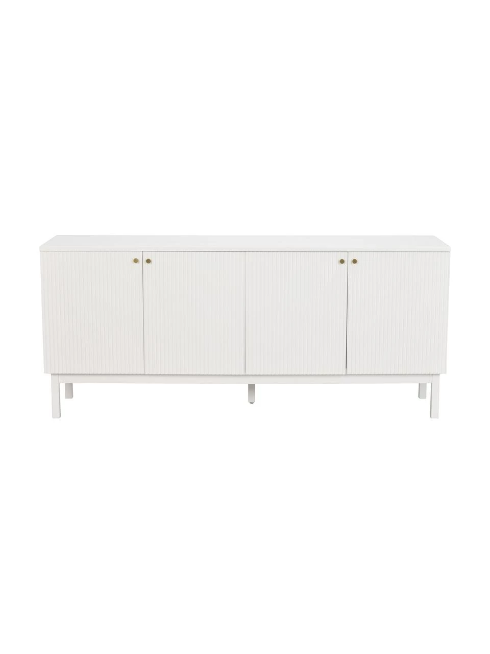 Rowico Sideboard Lewiston mit geriffelter Front in Weiß, B 161 x H 70 cm 7 Rowico Sideboard Lewiston mit geriffelter Front in Weiß, B 161 x H 70 cm – Bild 5