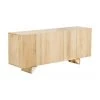Westwing Collection Sideboard Louis aus Massivholz mit Türen, B 177 x H 75 cm