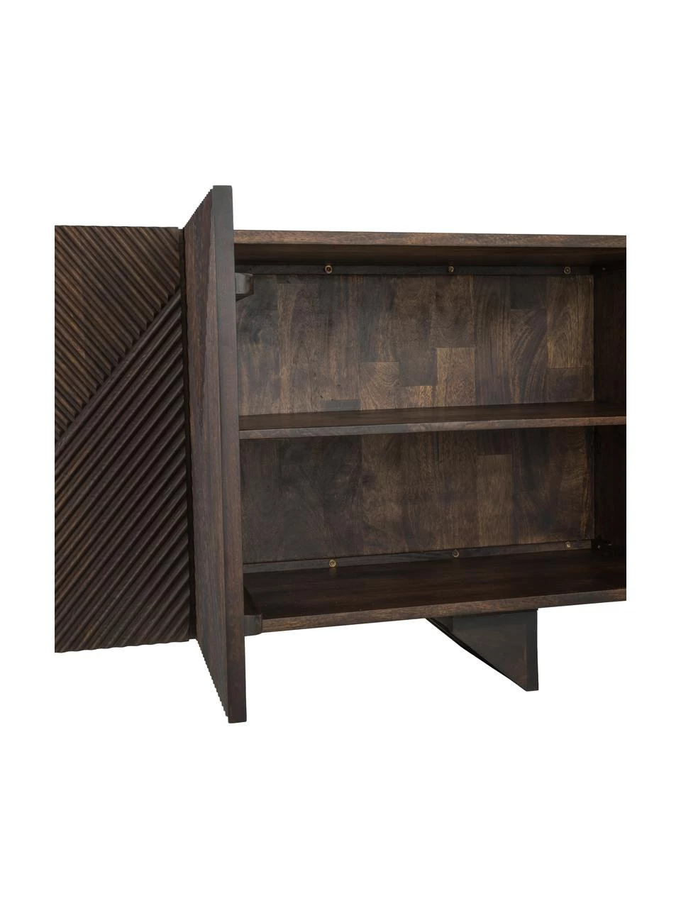 Westwing Collection Sideboard Louis aus Massivholz mit Türen, B 177 x H 75 cm 8 Westwing Collection Sideboard Louis aus Massivholz mit Türen, B 177 x H 75 cm – Bild 6