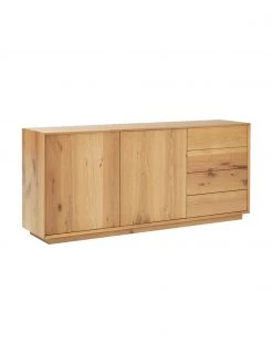 Westwing Collection Sideboard Noel aus Eschenholzfurnier, B 180 x H 79 cm