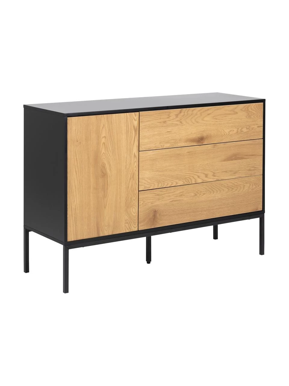 Sideboard Seaford aus Holz und Metall, B 120 x H 82 cm 3 Sideboard Seaford aus Holz und Metall, B 120 x H 82 cm