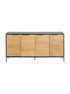 Sideboard Stellar mit T&uuml;ren aus Eichenholzfurnier, B 165 x H 80 cm -Esszimmer Verkäufe Sideboard Stellar mit Turen aus Eichenholzfurnier 3