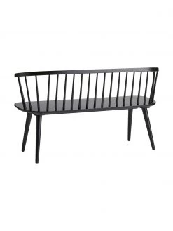 Sitzbank Jolina aus Gummibaumholz in Schwarz, B 134 x H 76 cm -Esszimmer Verkäufe Sitzbank Jolina aus Gummibaumholz in Schwarz 4