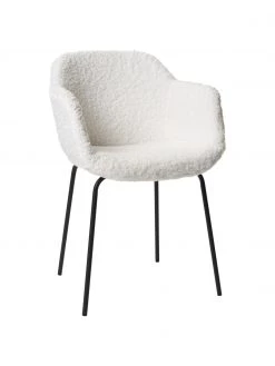 Westwing Collection Teddy-Armlehnstuhl Fiji mit schmaler Sitzschale, B 58 x H 81 cm