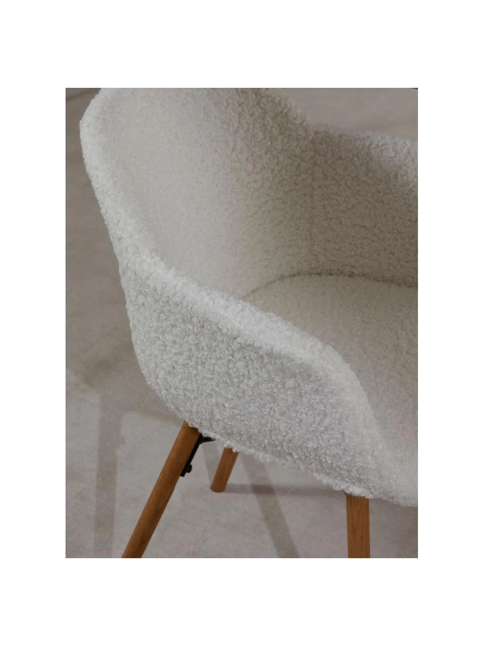 Westwing Collection Teddy-Armlehnstuhl Fiji mit schmaler Sitzschale, B 59 x H 84 cm 5 Westwing Collection Teddy-Armlehnstuhl Fiji mit schmaler Sitzschale, B 59 x H 84 cm – Bild 3